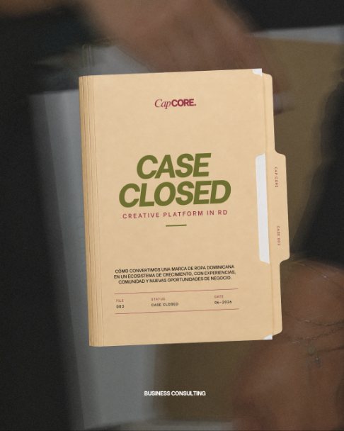 Carpeta CapCORE: Case Closed, Creative platform in RD