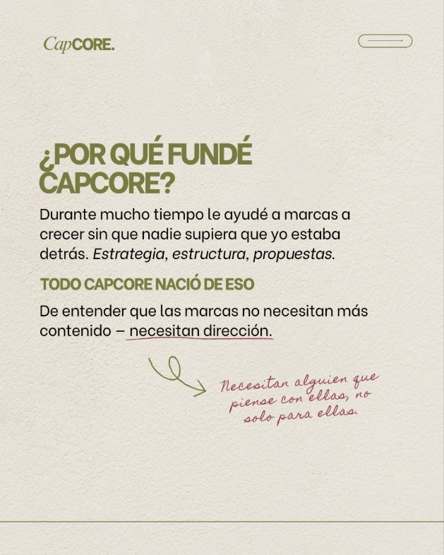 ¿Por qué fundé CapCORE?