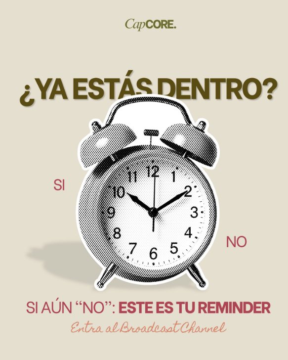 ¿Ya estás dentro? Entra al Broadcast Channel